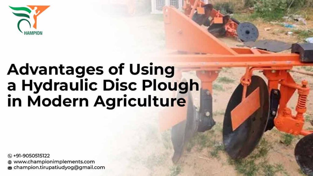 Hydraulic disc ploughs Manufacturing