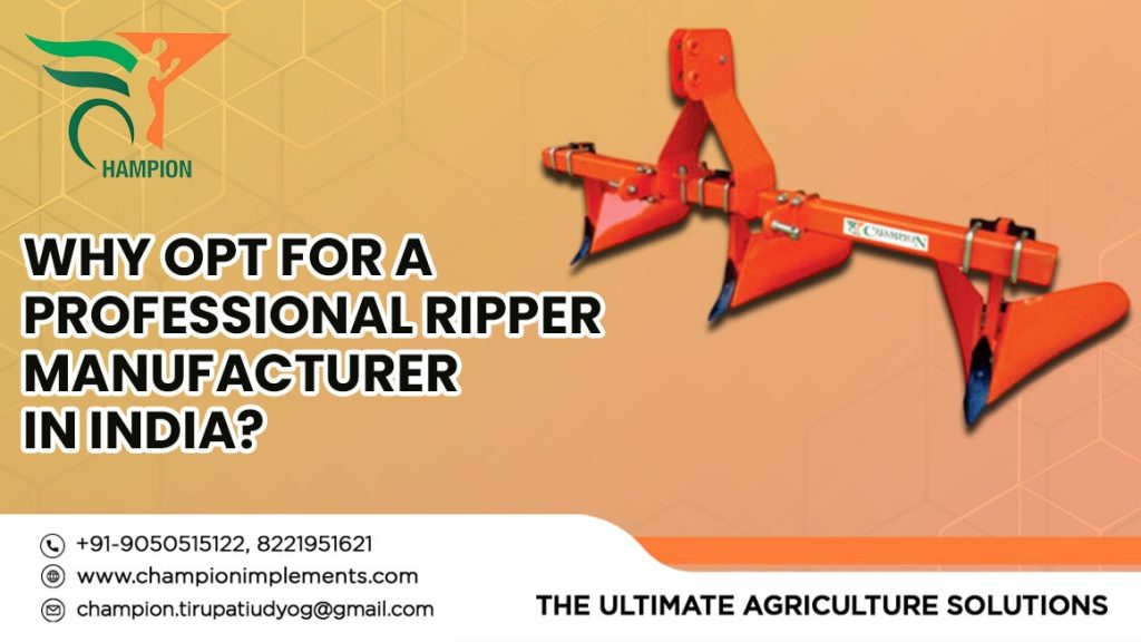 Ripper Manufacturer in India